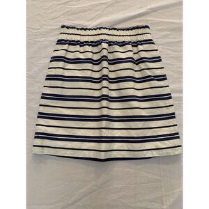J. Crew Women's Linen Blend Blue Striped Skirt Size 00 EUC‎
